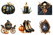 Luxury Black and Gold Halloween Clip, an Illustration by DreamPrint404 (Thumbnail 3 of 5)