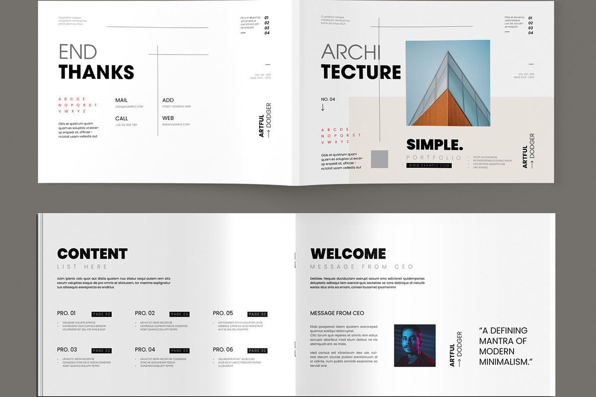 Minimal Architecture Portfolio, a Brochure Template by MightyDesign (Photo 2 of 8)