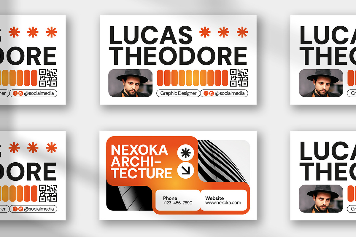 Nexoka - Business Card, a Business Card Template by Esensifiksi.studio (Photo 3 of 3)