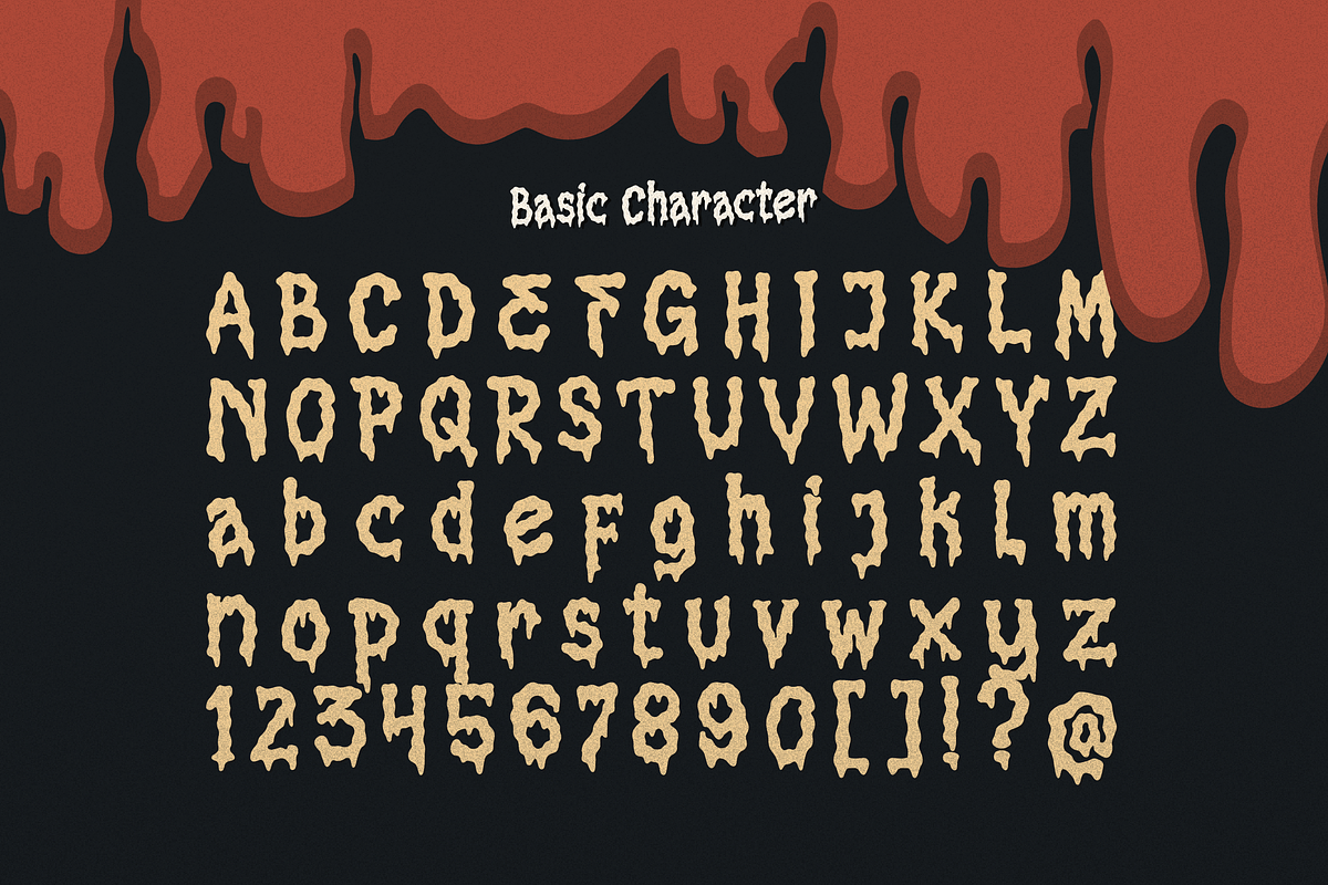 Phantom Shrieks Dripping Horror Font, a Handwritten Font by Denustudios (Photo 10 of 12)