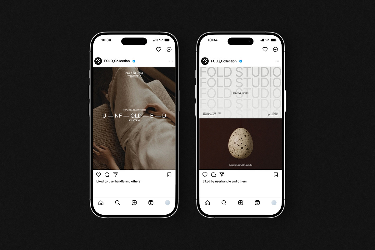 FOLD | Social Media Kit (II), a Social Media Template by Pixel Grid (Photo 3 of 10)