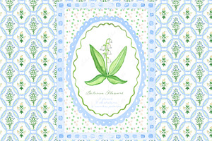 Botanica Light Blue DIY Clipart