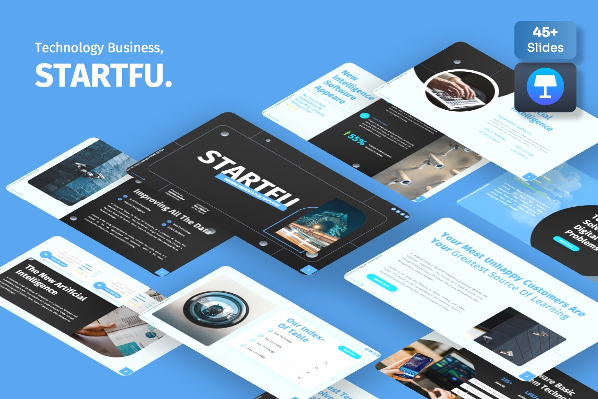 Startfu - Technology Keynote, a Presentation Template by Dhabee (Photo 1 of 7)