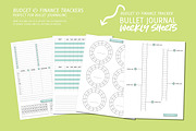 Budget/Finance Weekly Planner Pages, a Stationery Template by Bella+Sophia Creative (Thumbnail 2 of 2)