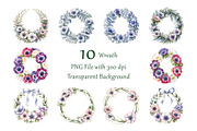 Anemone Watercolor Floral Clipart, a Decorative Illustration by ForhadGFX (Thumbnail 6 of 14)