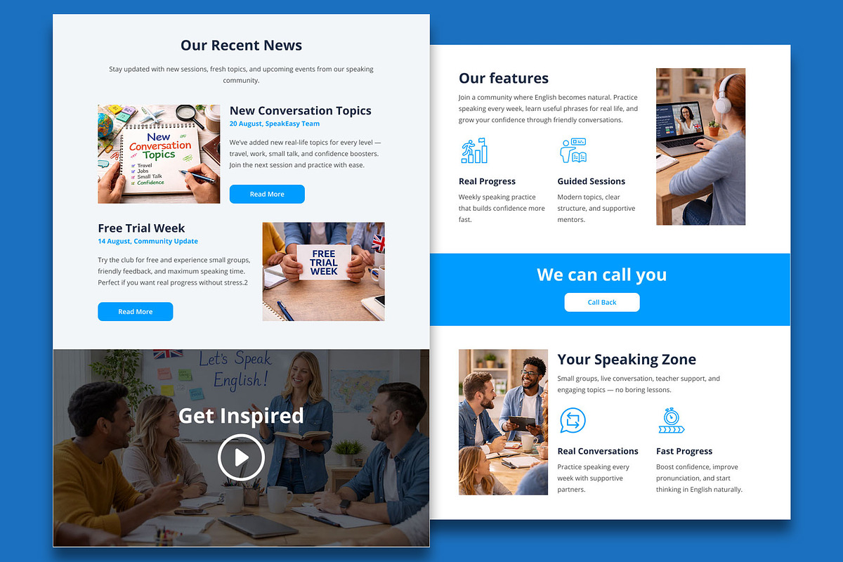 Speaks Email Template + Builder, an Email Template by WEB4PRO (Photo 4 of 4)