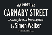 Carnaby Street, a Sans Serif Font by Simon Walker (Thumbnail 1 of 10)