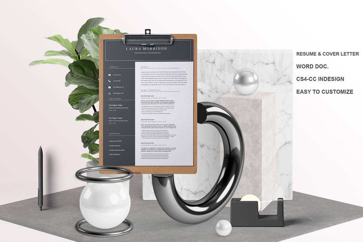 2 page Resume Template - LM, a Resume Template by OpulentStu (Photo 1 of 3)