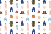 Modern clothes seamless patterns, a Pattern Graphic by Good Studio (Thumbnail 2 of 8)