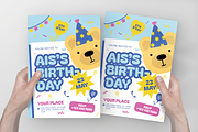 Colorful Kids Birthday Invitation, a Flyer Template by Annora Studio (Thumbnail 3 of 6)