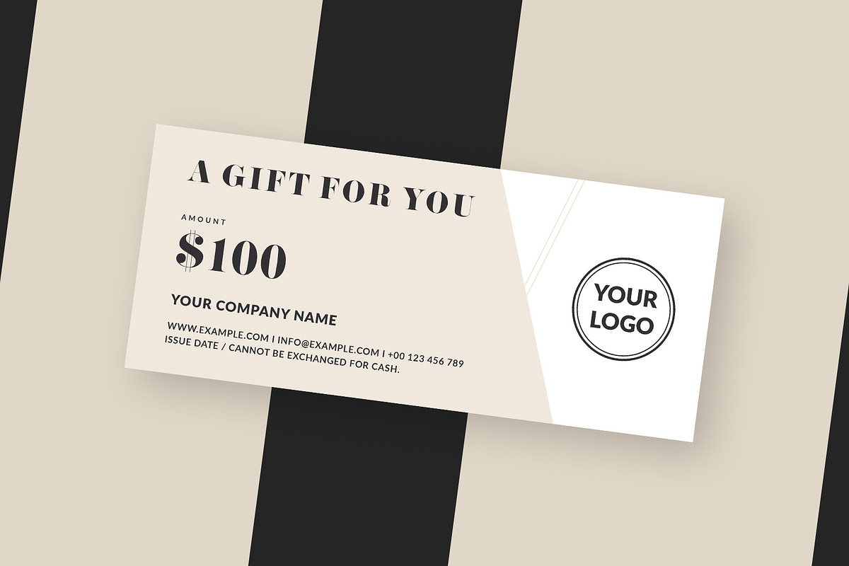 Gift Certificate Template, a Card Template by Amit Debnath (Photo 4 of 6)