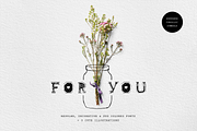 For You! Decorative & Colored Fonts, a Serif Font by Cosmic Store (Thumbnail 1 of 17)