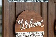 Round Door Hanger Welcome Sign Desig, a Graphic by AtacanDigital (Thumbnail 5 of 12)