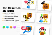 Job Resumes 3D Icons, an Object 3D Model by HacaStudio (Thumbnail 1 of 3)