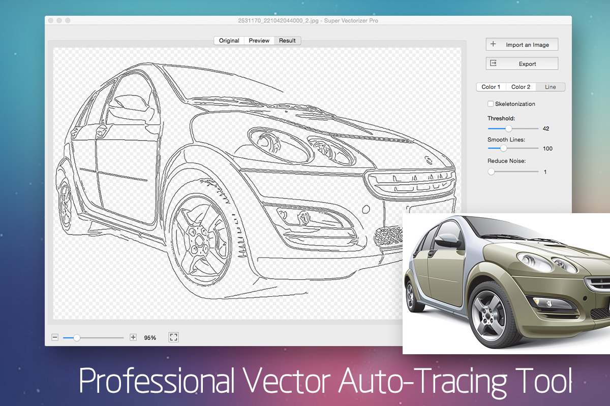 Super Vectorizer Pro for Mac  / Win, an Icon by EffectMatrix (Photo 1 of 5)