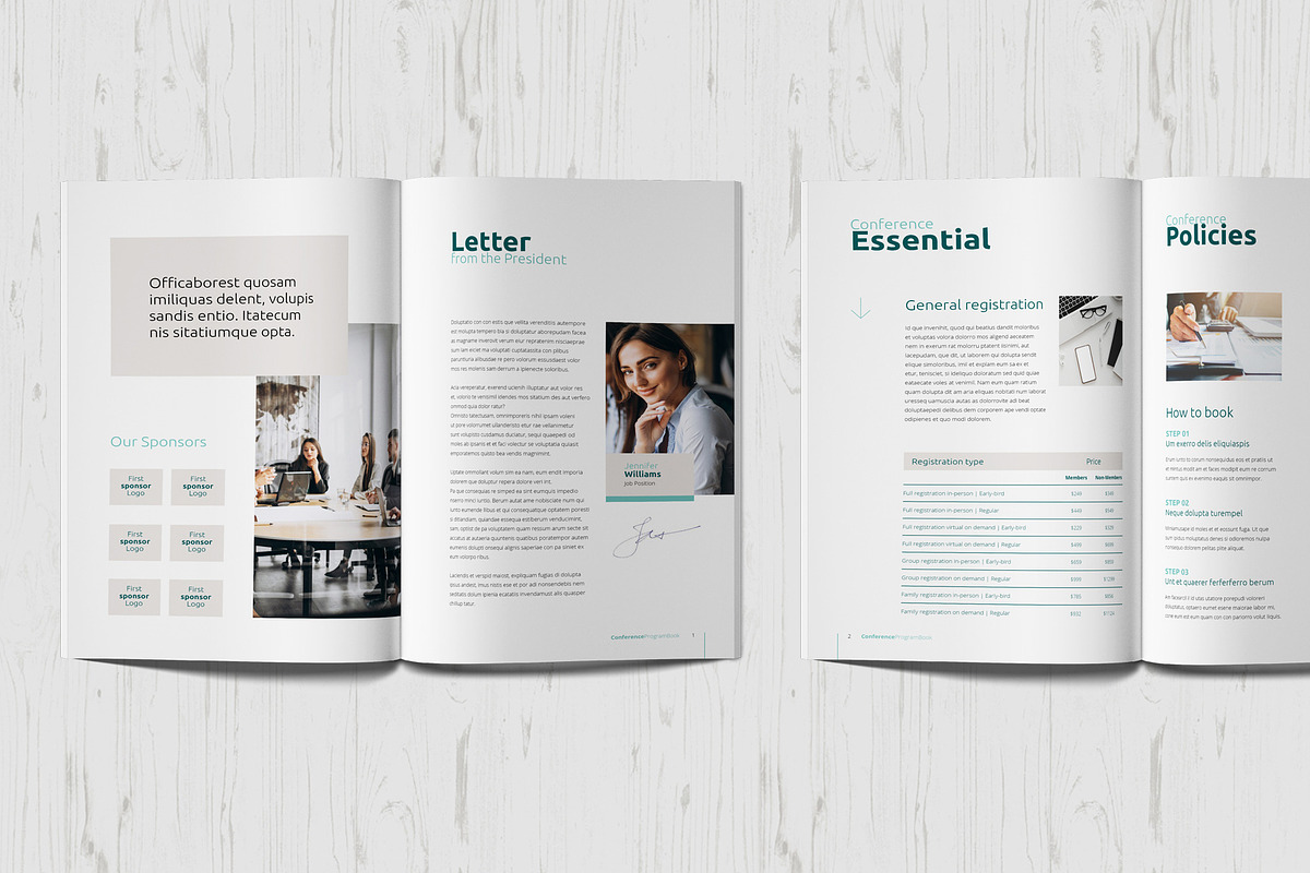 Conference Agenda Template, a Templates & Theme by Sabin (Photo 3 of 9)