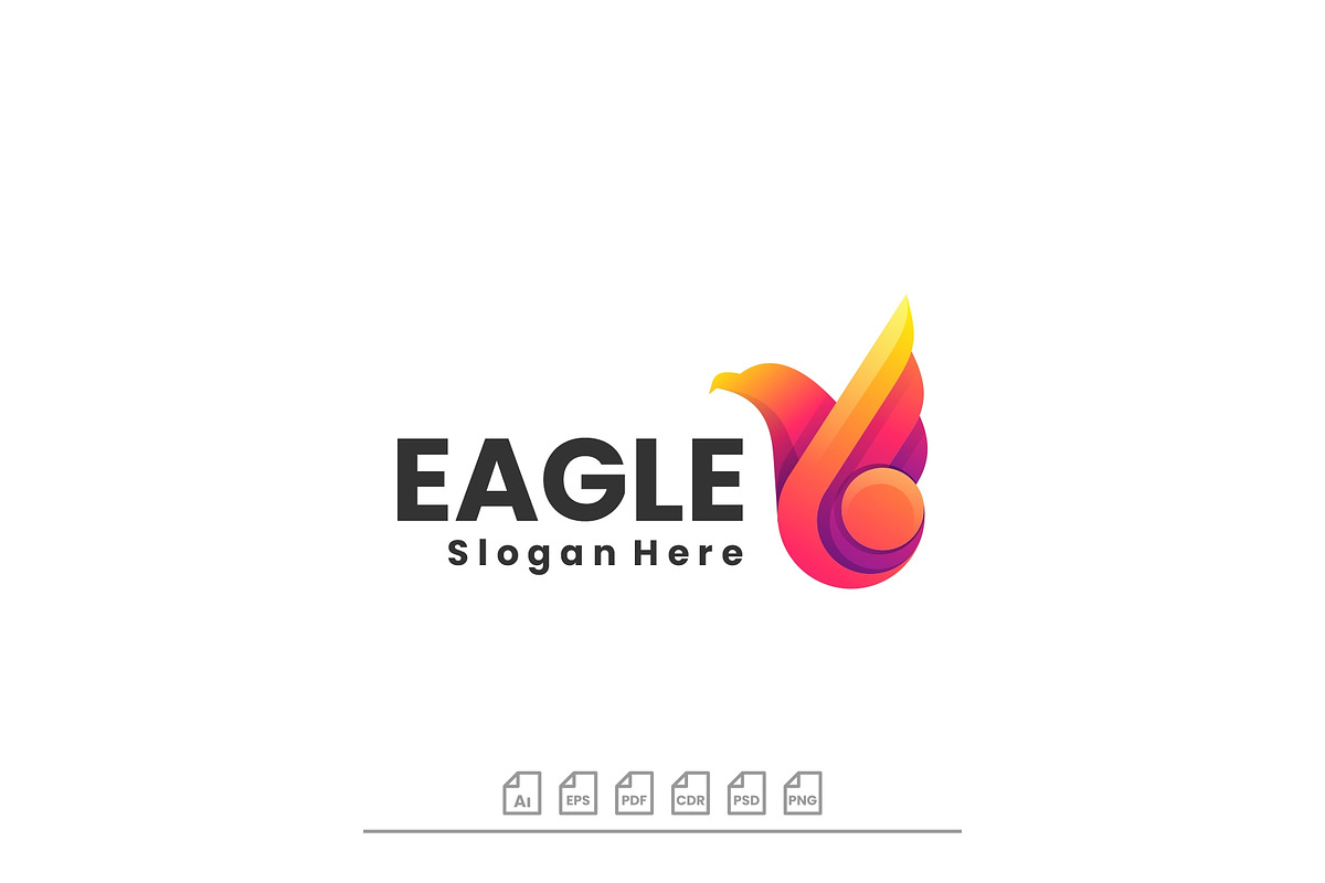 Logo Eagle Gradient Colorful Style, a Branding & Logo Template by ARIF22GANTENG
