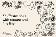Minimalist Fruits Illustrations PACK, a Decorative Illustration by ginni illustrations (Thumbnail 2 of 6)