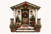 Christmas Family Clipart Bundle, a Seasonal Illustration by Designworld (Thumbnail 5 of 5)