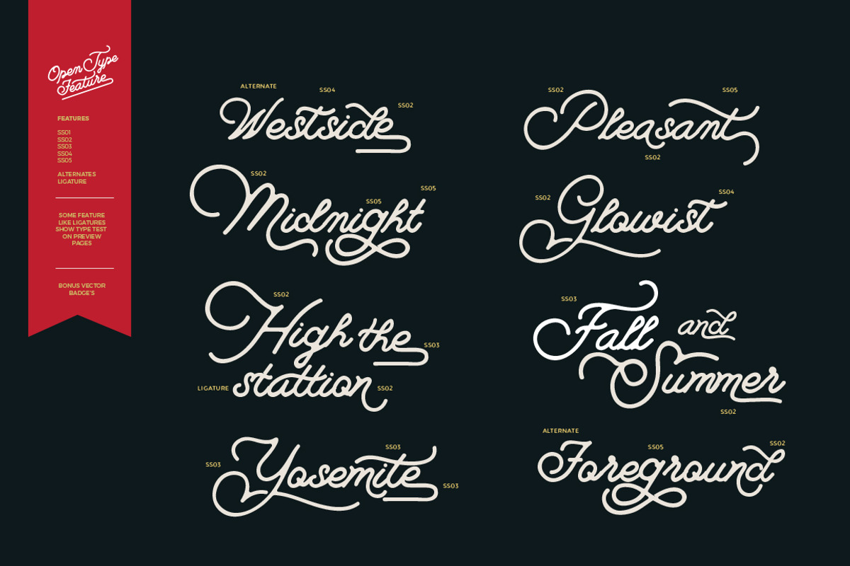 Campground Monoline - 2 fonts preview 2