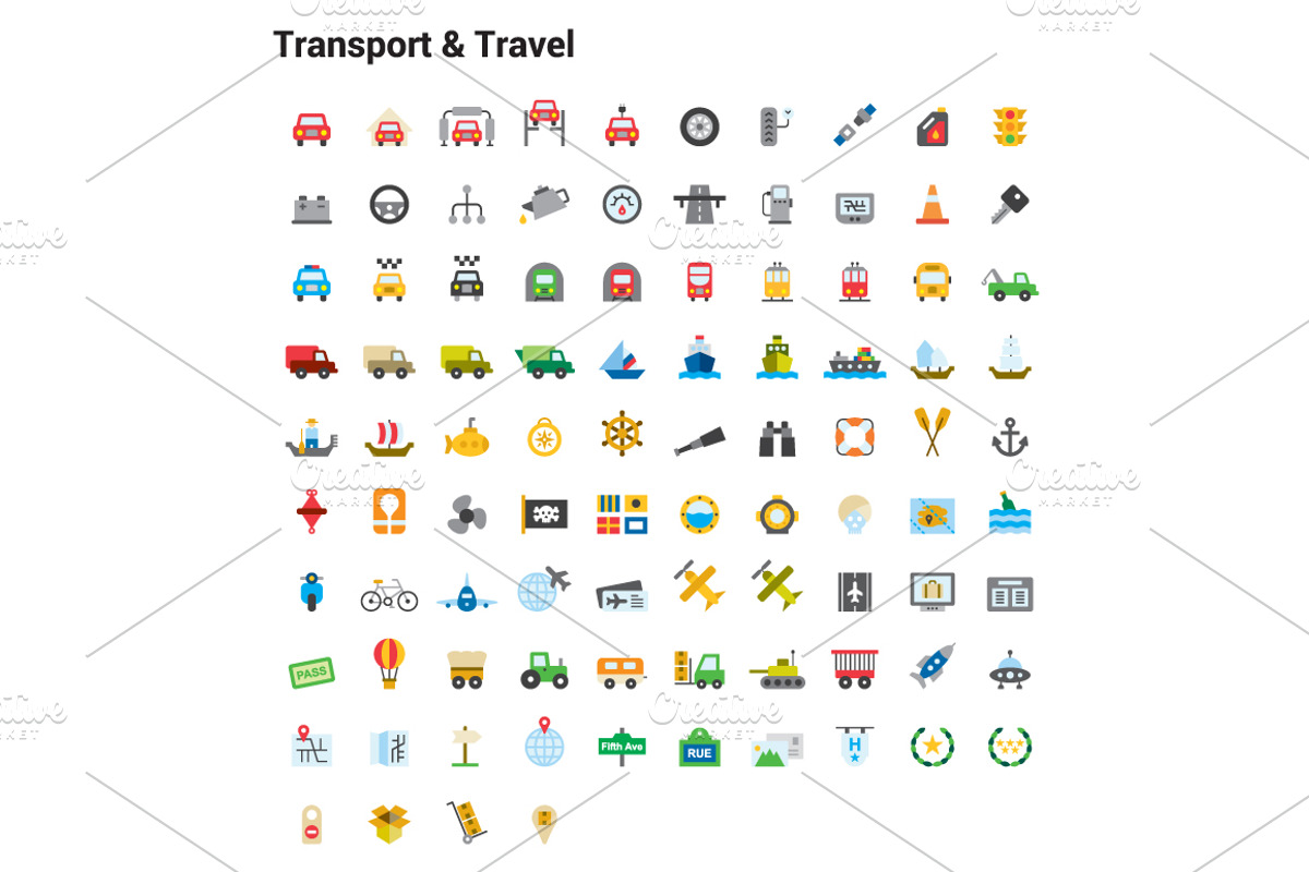 +1000 COLORED FLAT ICONS, an Icon by beguima (Photo 8 of 14)