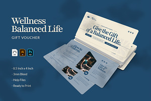 Wellness Balanced - Gift Certificate, a Print Template by VUNIRA