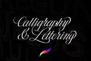 Procreate Calligraphy brushes, a Brush Add-On by Emmanuel Buron (Thumbnail 9 of 10)