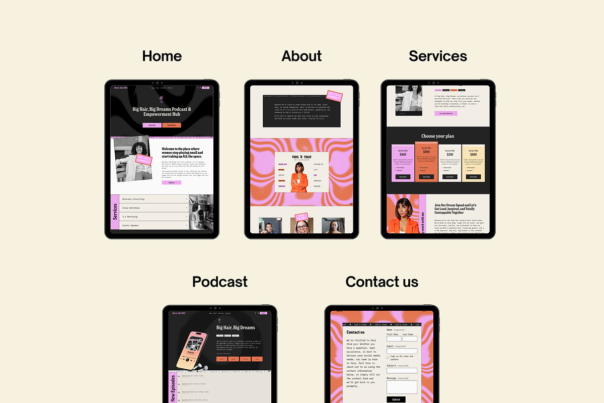 Squarespace Website template preview 4