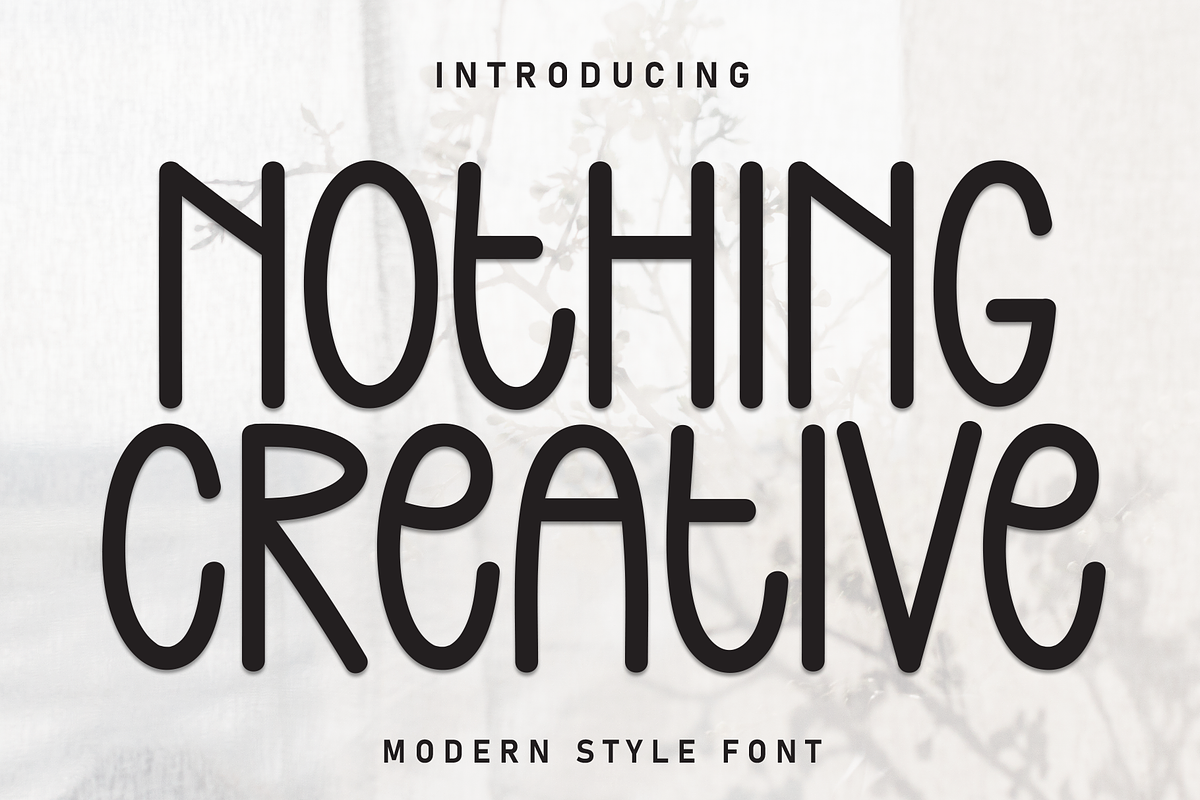 Nothing Creative | Script Font, a Script Font by Scratchones (Photo 1 of 8)