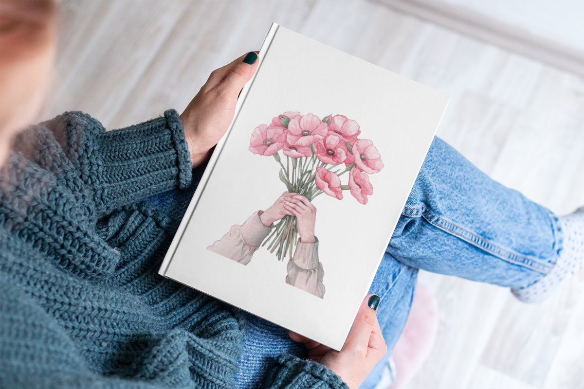 Pink Flower Garden Illustration Pink, a Decorative Illustration by Paper Artsthetics (Photo 3 of 4)