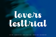 Lovers Lesttrial - Handwritten Font, a Handwritten Font by Iqsiart Studio (Thumbnail 1 of 7)
