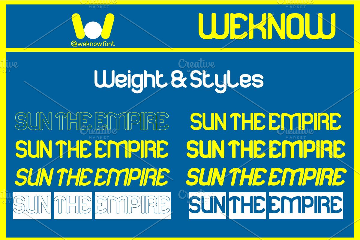 Sun The Empire font, a Sans Serif Font by weknow (Photo 7 of 8)