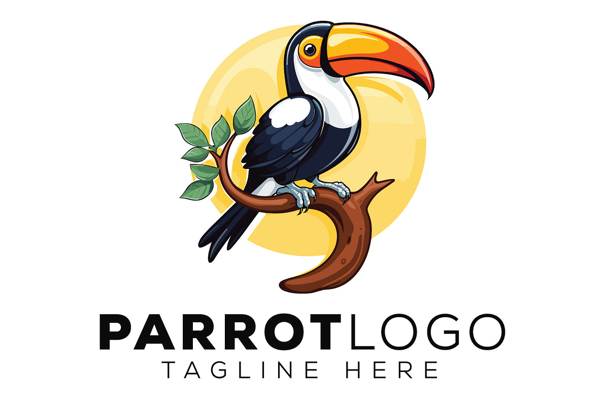 Parrot Logo, a Branding & Logo Template by Xoovion