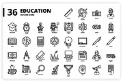 3,600 Icons x3 Styles, an Outline Icon by monkik (Thumbnail 113 of 299)