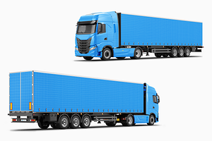 Semi Truck Mockup 2