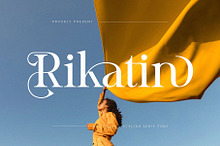 Rikatin – Stylish Display Serif Font