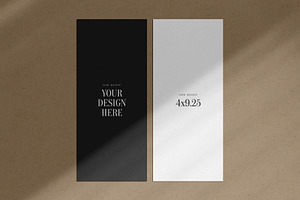 Paper Mockup Set 5 Card Mockup