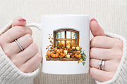 Watercolor Pumpkin Clipart. Fall Cli, an Illustration by Sublimation Artist (Thumbnail 5 of 6)
