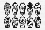 Coffin Cross Earrings SVG Laser Cut, an Object Graphic by Libby Wishes (Thumbnail 1 of 3)