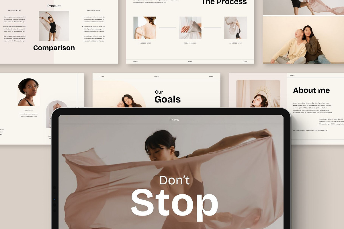 Brand Portfolio Template | Fawn, a Print Template by BoldNStudio (Photo 3 of 7)