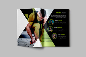 Gym Fitness Studio Bifold Brochure