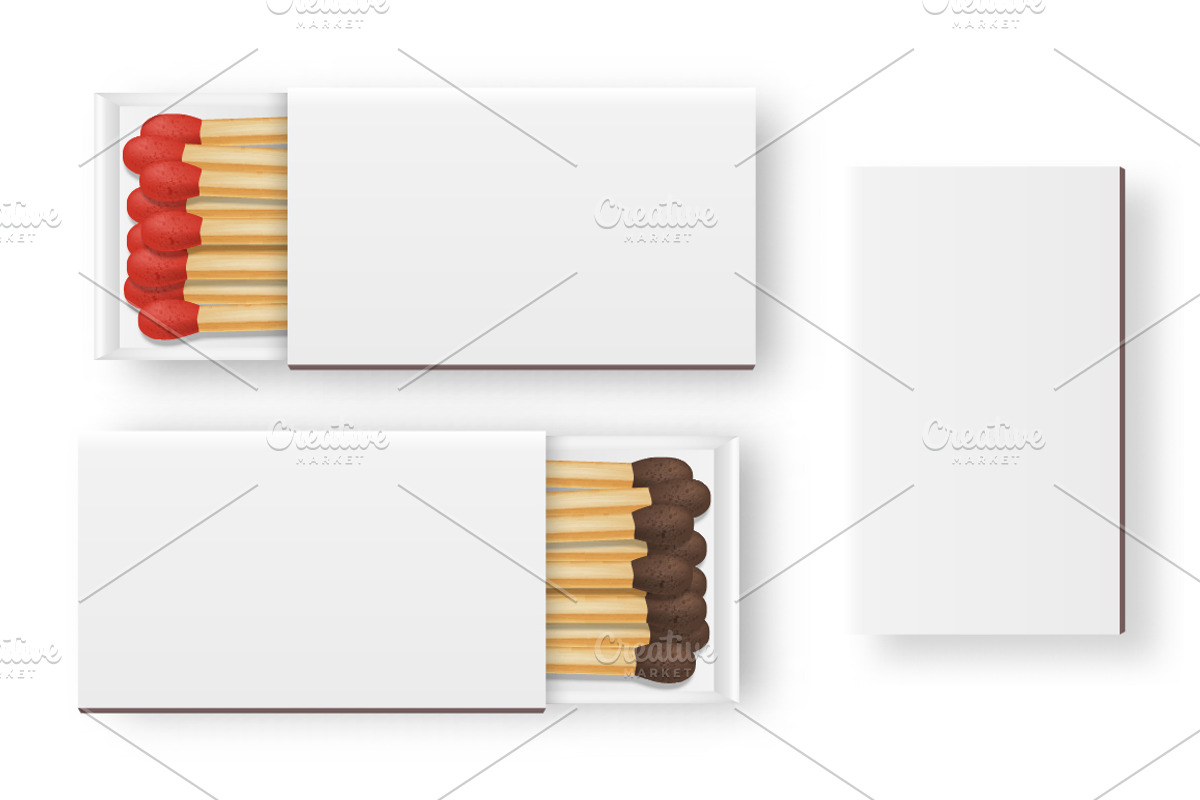 Matches. Vector set., an Object Illustration by Gomolach