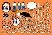 Hand-Drawn Vector Character Creator, a Person Illustration by Vectory by BSC (Thumbnail 3 of 5)
