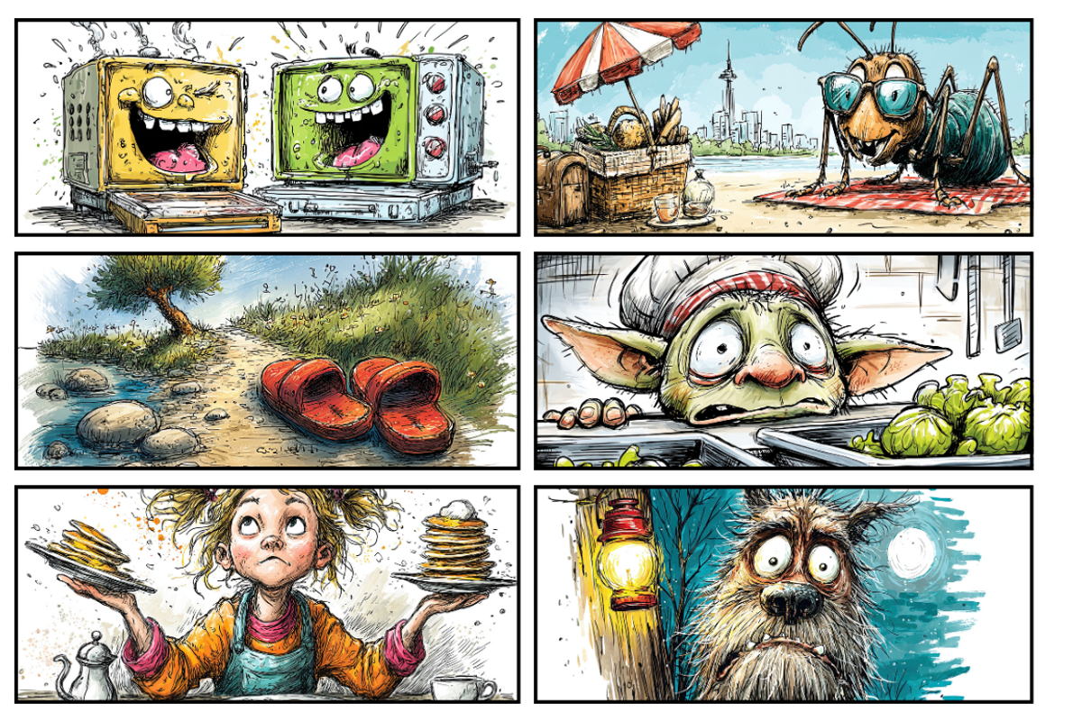 Whimsical Cartoon Characters for Kid, an Illustration by PrintHaven Designs (Photo 6 of 7)
