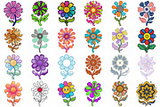 Groovy Flower Clipart, an Object Illustration by Forhadx5 (Thumbnail 4 of 11)