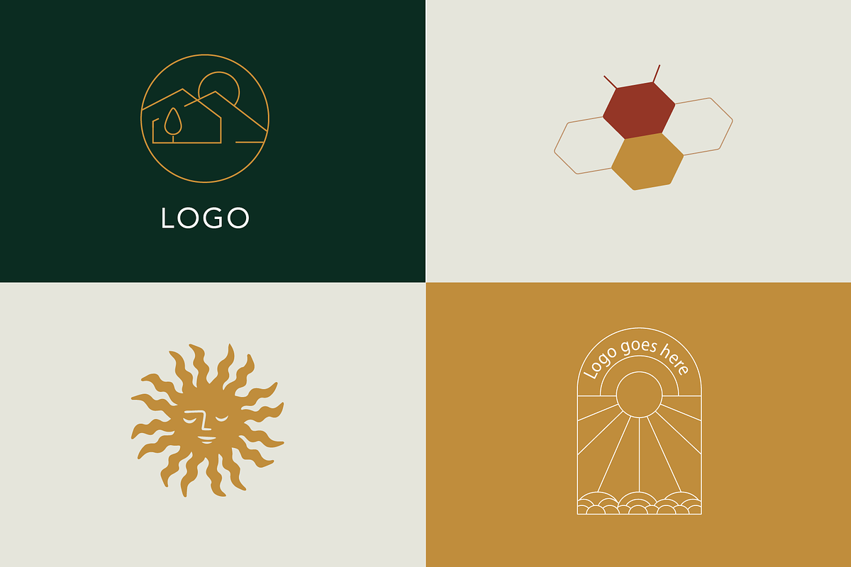 Nature boho logos & vector kit, a Templates & Theme by Suluna (Photo 10 of 13)