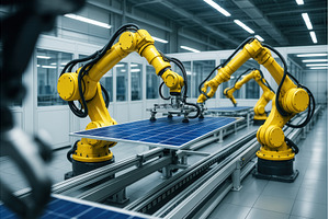 Robotic arms in a manufacturing, an Industrial Photo by Sergey Kotenev
