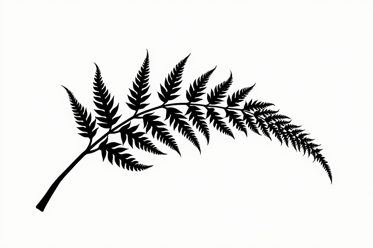Elegant Fern Leaf Silhouette Bundle, an Illustration by Designs_River (Photo 8 of 9)