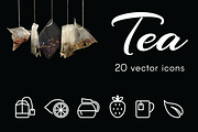 TEA  - vector line icons, an Outline Icon by marusdesign (Thumbnail 1 of 2)