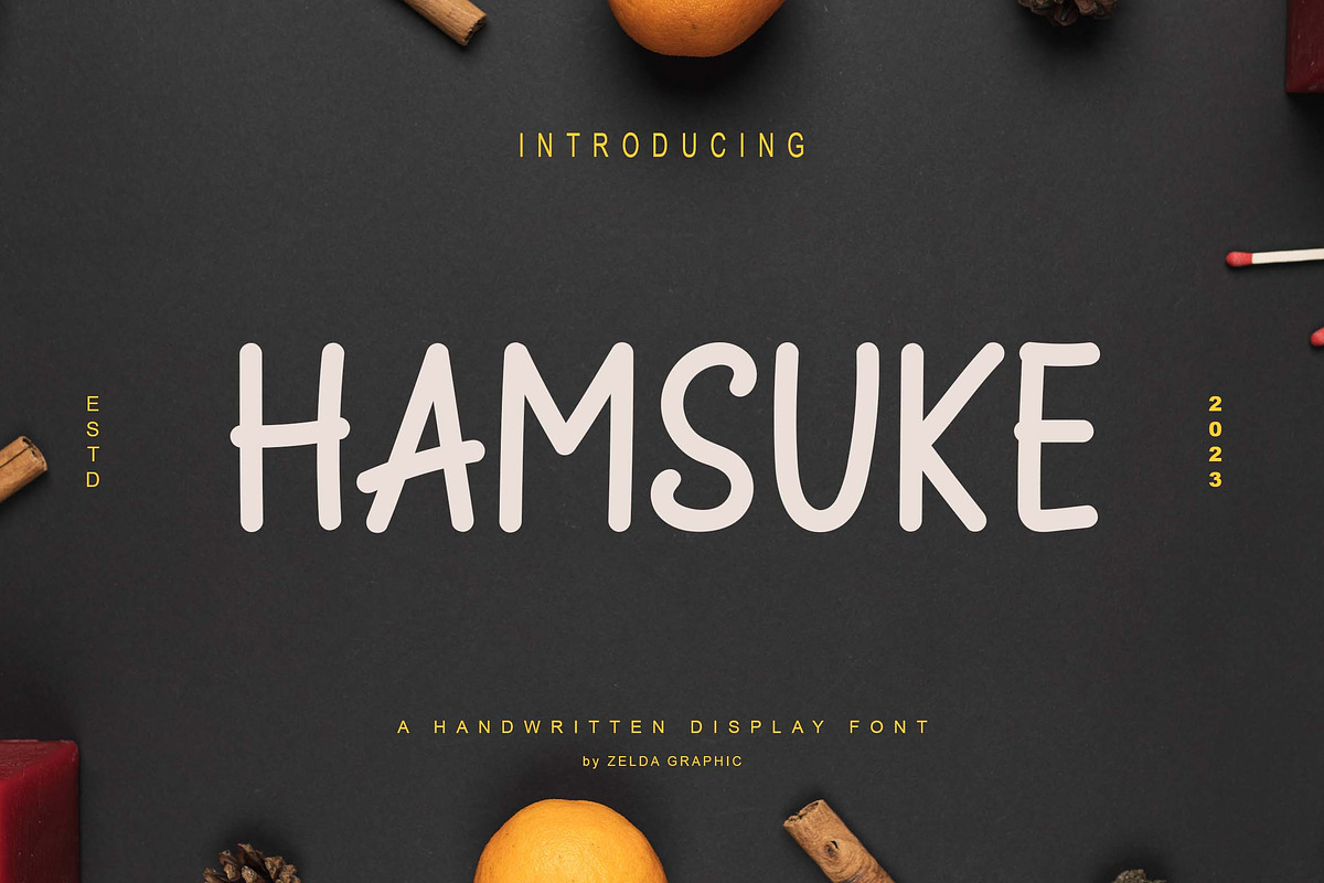 Hamsuke, a Script Font by Zelda Graphic (Photo 1 of 5)